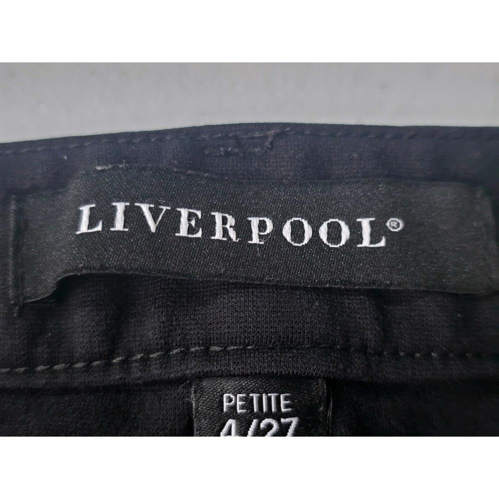 Liverpool Womens Black Anlel Skinny Pants Sz4P/ 27 Petite Mid Rise Stretch - Picture 8 of 12